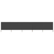 Detailed information about the product 5-panel Wind Screen Fabric 600x160 cm Anthracite