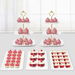 5 Pcs Dessert Table Display Set,2 Pcs Cupcake Stand Holder Cup Cake Tier Tower and 3 Pcs Serving Tray Combo (Wave Square). Available at Crazy Sales for $24.99