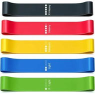 Detailed information about the product 5 PCS Set Elastic Band Resistance Band Yoga Pull TPE Hip Training Supplies Elastic Ring Natural Rubber