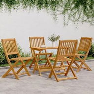 Detailed information about the product 5 Piece Folding Garden Dining Set Solid Wood Acacia