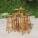 5 Piece Garden Bar Set Solid Wood Acacia. Available at Crazy Sales for $289.95