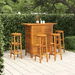 5 Piece Garden Bar Set Solid Wood Acacia. Available at Crazy Sales for $489.95