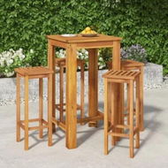 Detailed information about the product 5 Piece Garden Bar Set Solid Wood Acacia