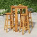 5 Piece Garden Bar Set Solid Wood Acacia. Available at Crazy Sales for $369.95