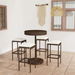 5 Piece Garden Bar Set with Cushions Poly Rattan Brown. Available at Crazy Sales for $289.95