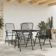 Detailed information about the product 5 Piece Garden Dining Set Anthracite Metal Mesh