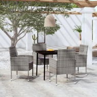 Detailed information about the product 5 Piece Garden Dining Set Anthracite