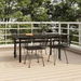 5 Piece Garden Dining Set Black Poly Rattan. Available at Crazy Sales for $559.95