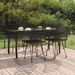 5 Piece Garden Dining Set Black Poly Rattan. Available at Crazy Sales for $509.95