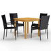 5 Piece Garden Dining Set Black. Available at Crazy Sales for $479.95