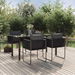 5 Piece Garden Dining Set Black. Available at Crazy Sales for $549.95