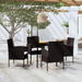 5 Piece Garden Dining Set Black. Available at Crazy Sales for $459.95