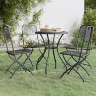 Detailed information about the product 5 Piece Garden Dining Set Expanded Metal Mesh Anthracite