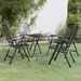 5 Piece Garden Dining Set Expanded Metal Mesh Anthracite. Available at Crazy Sales for $439.95