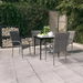 5 Piece Garden Dining Set Grey and Black. Available at Crazy Sales for $479.95