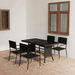 5 Piece Garden Dining Set Poly Rattan Black. Available at Crazy Sales for $439.95