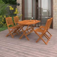 Detailed information about the product 5 Piece Garden Dining Set Solid Acacia Wood