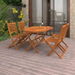 5 Piece Garden Dining Set Solid Acacia Wood. Available at Crazy Sales for $449.95