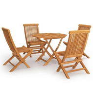 Detailed information about the product 5 Piece Garden Dining Set Solid Teak Wood