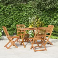 Detailed information about the product 5 Piece Garden Dining Set Solid Wood Acacia