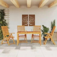 Detailed information about the product 5 Piece Garden Dining Set Solid Wood Acacia