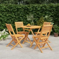 Detailed information about the product 5 Piece Garden Dining Set Solid Wood Teak