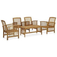 Detailed information about the product 5 Piece Garden Lounge Set Solid Acacia Wood