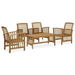 5 Piece Garden Lounge Set Solid Acacia Wood. Available at Crazy Sales for $469.95