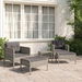 5 Piece Garden Lounge Set With Cushions Grey Poly Rattan. Available at Crazy Sales for $319.95