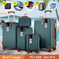 Detailed information about the product 5 Piece Luggage Travel Set Hard Shell Carry On Checked Suitcases Lightweight Trolley TSA Lock Rolling Travelling Hand Baggage Vanity Bag Front Hook