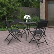 Detailed information about the product 5 Piece Outdoor Dining Set Steel