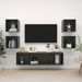 5 Piece TV Cabinet Set High Gloss Grey Chipboard. Available at Crazy Sales for $209.95