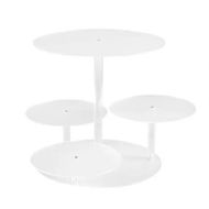 Detailed information about the product 5-Star Chef Cake Stand 5 Tiers Acrylic Holder Display Round Clear Wedding Party