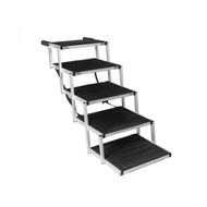 Detailed information about the product 5 Steps Dog Ramp Adjustable Height Black