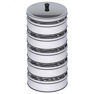 Detailed information about the product 5 Tier 25cm Stainless Steel Steamers With Lid Work Inside Of Basket Pot Steamers