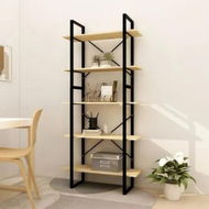 Detailed information about the product 5-Tier Book Cabinet 80x30x175 cm Pinewood