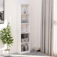 Detailed information about the product 5-Tier Book Cabinet White 40x24x175 Cm Chipboard