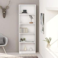 Detailed information about the product 5-Tier Book Cabinet White 60x24x175 Cm Chipboard