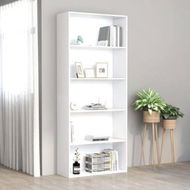 Detailed information about the product 5-Tier Book Cabinet White 80x30x189 cm Chipboard