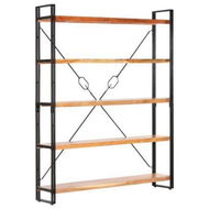 Detailed information about the product 5-Tier Bookcase 140x30x180 Cm Solid Acacia Wood