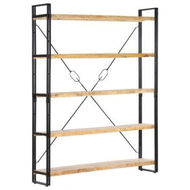 Detailed information about the product 5-Tier Bookcase 140x30x180 Cm Solid Mango Wood