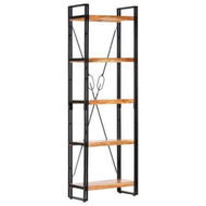 Detailed information about the product 5-Tier Bookcase 60x30x180 cm Solid Acacia Wood