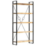 Detailed information about the product 5-Tier Bookcase 90x30x180 Cm Solid Mango Wood