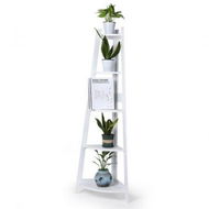 Detailed information about the product 5 Tier Corner Shelf Wooden Storage White