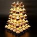 5 Tier Cupcake Holder Square Acrylic Cupcake Tower Display For Pastry LED Light String Ideal For Weddings Birthday. Available at Crazy Sales for $44.99