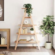Detailed information about the product 5-Tier Shelf A-shape 110x40x180.5 cm Solid Wood Pine