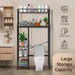 5 Tier Shelf Laundry Storage Rack Over Above Toilet Washing Machine Bathroom Towel Shelves Organiser Unit Freestanding Room Space Saver Paper Holder. Available at Crazy Sales for $149.95