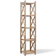 Detailed information about the product 5-Tier Square Bamboo Shelf