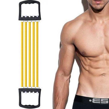 5 Tube Resistance Exercise System Bands Strength Trainer Upper Body Puller For For Home Gym Muscle Training Exerciser