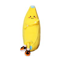 Detailed information about the product 50 CM Banana Stuffed Animal Cute Fruit Plushie Hugging Pillow Long Plush Toys Sleeping Doll Gift For Birthday Valentine Christmas